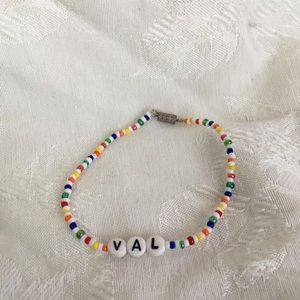 VAL 7” personalized name bracelet-NEW